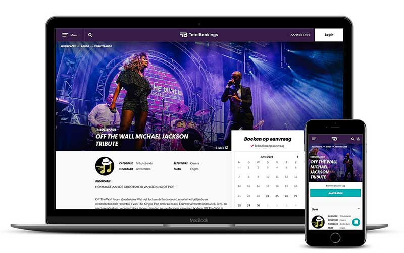 TotalBookings | Entertainment Boekingen Regel Je Zelf